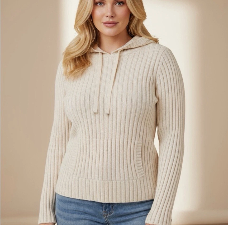 Suéter Ralph Lauren P\P Petite tejido con capucha 100 % algodón Foto 2 de 4