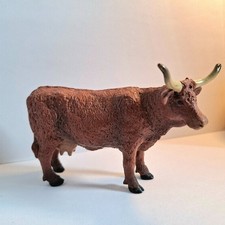PAPO Salers- Kuh mit Hörnern dunkelbraun Farm Life 51042 im guten Zustand