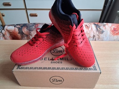 Damen Sneaker, Sportschuhe, Bellamila, rot-schwarz, Gr. 37, Nr. 218