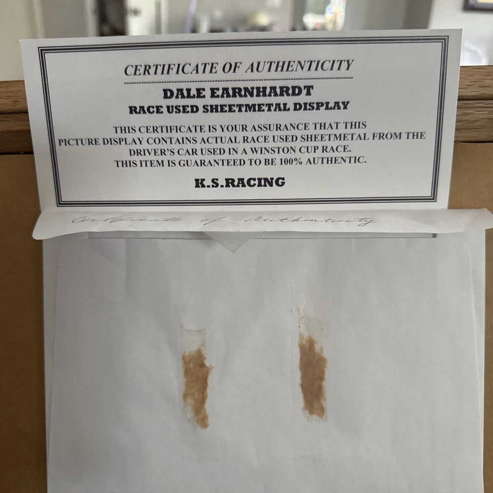 Placa con marco de chapa usada Goodwrench negra/plateada Dale Earnhardt #3 Race Foto 3 de 4