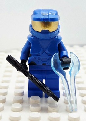 NEW Blue Halo Spartan Master Chief Commando made with real LEGO