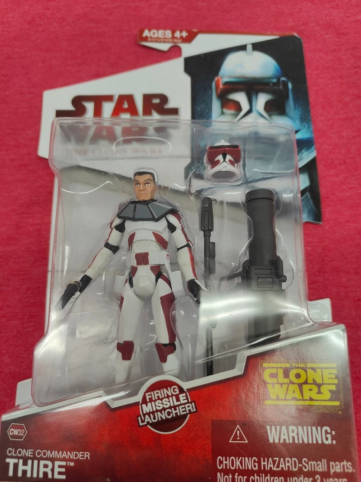 CLONE COMMANDER THIRE CW32 Clone Wars Star Wars 2009 Action Figure - Image 3 of 3