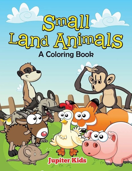 Jupiter Kids | Small Land Animals (A Coloring Book) | Taschenbuch | Englisch-image