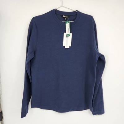 The Commons Men's Medium Navy Blue Long Sleeve Ottoman Texture Crewneck NWT