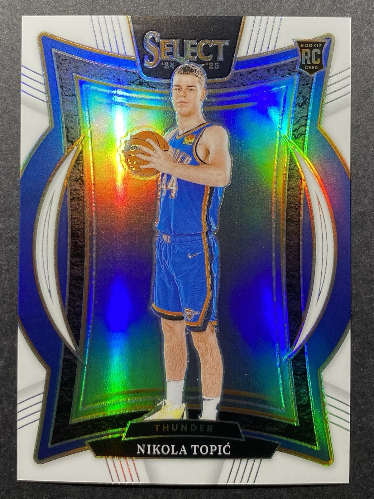2024-25 Panini Select Concourse Nikola Topic RC #89 White Prizm /149 SSP Thunder