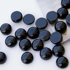 8mm Black Onyx Round Cabochon Wholesale Lot For Making Jewelry