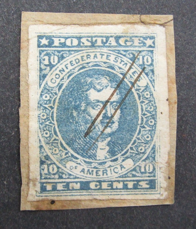 nystamps US CSA Confederate Stamp # 2 Used $200        U19x4734