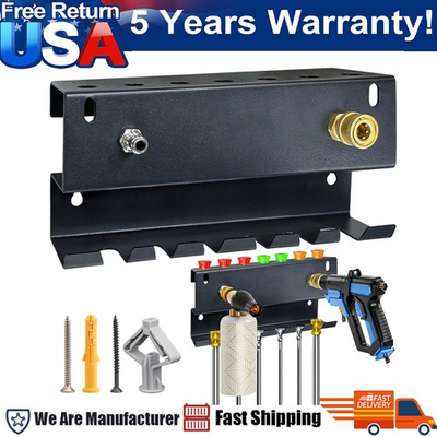 #ad Pressure Washer Gun Holder Wall Mount Foam Cannon Holder Organizer Black NEW $26.99