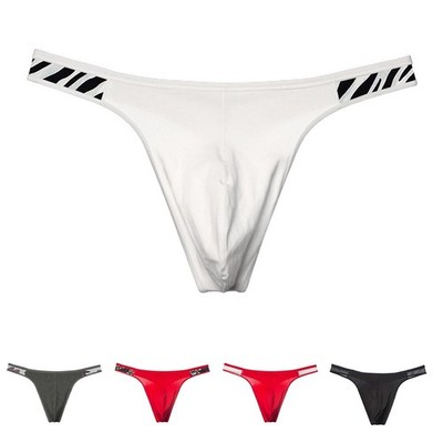 Klassisches Motiv atmungsaktiver G-String leichtes Material Herren Unterwäsche