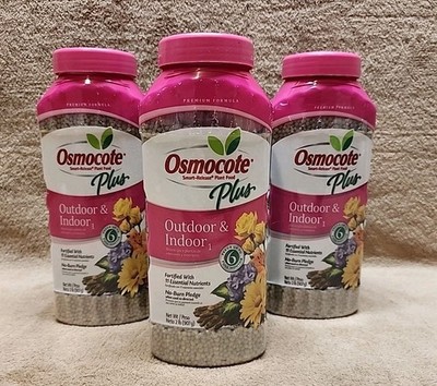 Lot of 3: Osmocote Smart-Release Plus Outdoor & Indoor Plant Food #234501205
