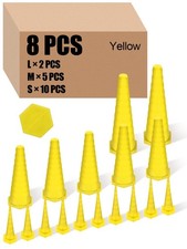 Innconee Hydraulic Oil Service Plugs Large Medium Small Sizes Yellow, Yellow