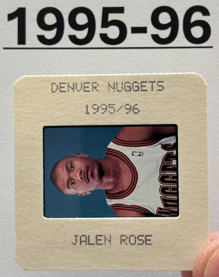 JALEN ROSE 1995-96 NBA Media TV Slide DENVER NUGGETS ROOKIE