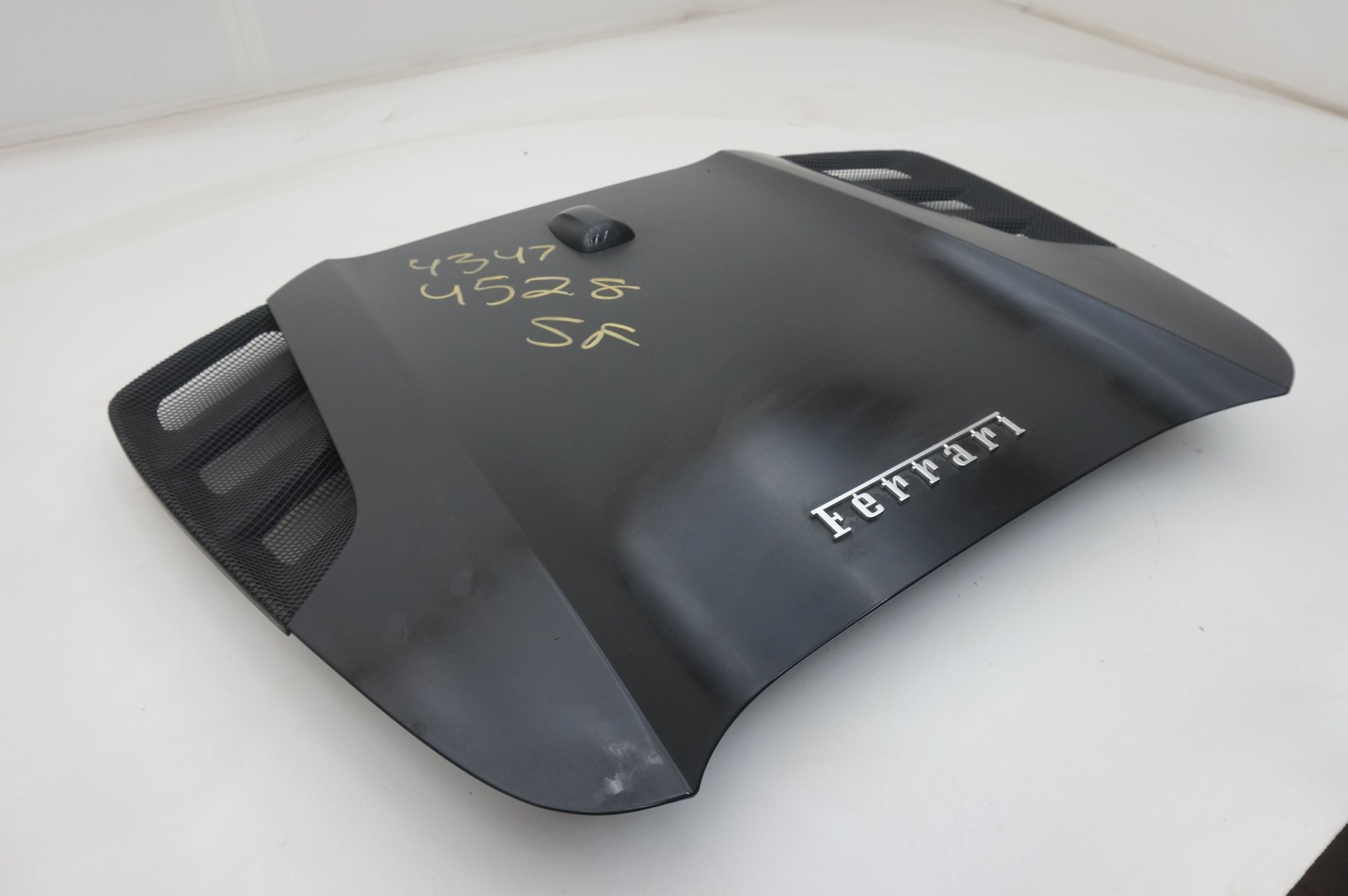 Rear Engine Bonnet Lid Grille Panel Black OEM 87413911 Ferrari 488 Spider 2017