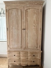 Pascale French Style Loaf Wardrobe Whitewashed Oak