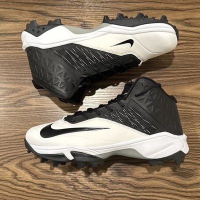 Size 13 Wide Nike Zoom Code Elite Pro Shark Cleats White/Black 604619-100 NEW