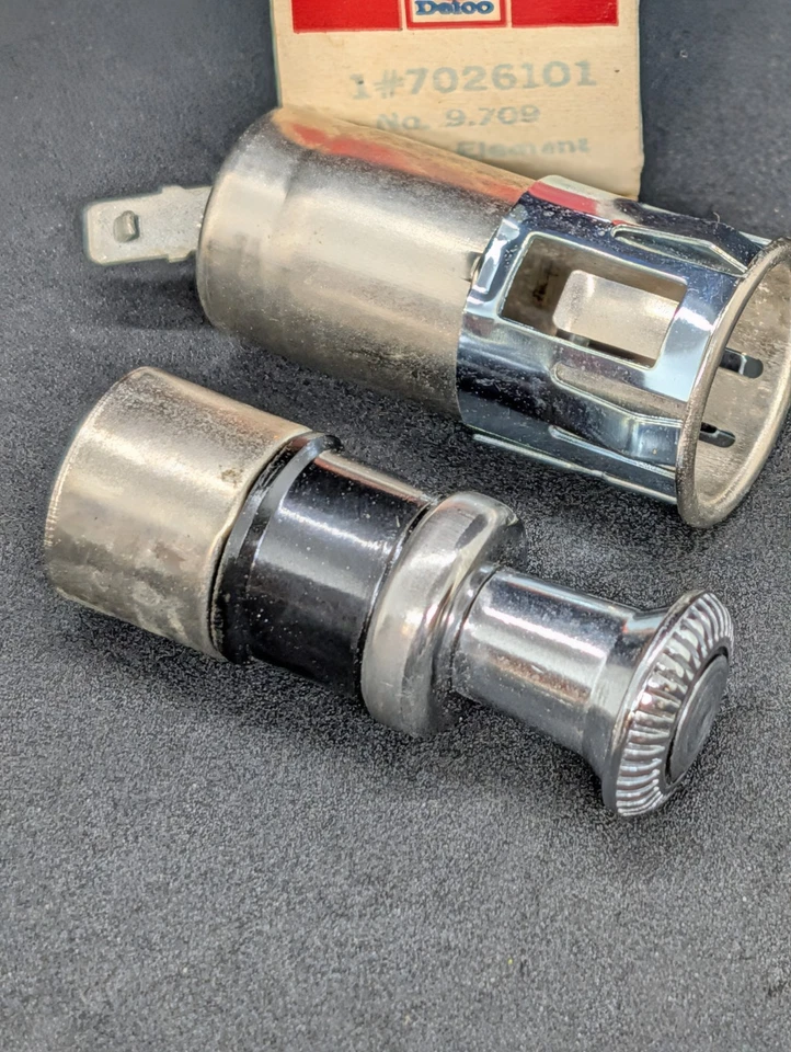 NUEVO 1970-72 OLDSMOBILE F85 CUTLASS 442 PERILLA Y ELEMENTO ENCENDEDOR DE CIGARRILLOS Foto 3 de 4