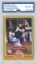 Travis Bazzana 2022 Autographed Rookie Big League Chew RC #1 Signed PSA Auto 10