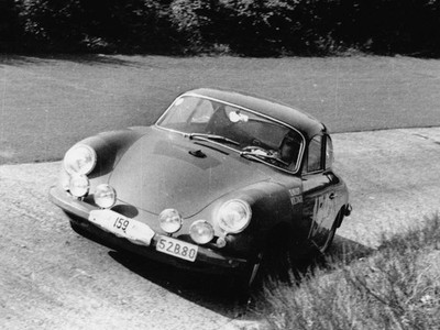 PORSCHE 356 B CARRERA 2, #159 - WM Tour de France 1963 - 1:32 Model Bausatz -neu