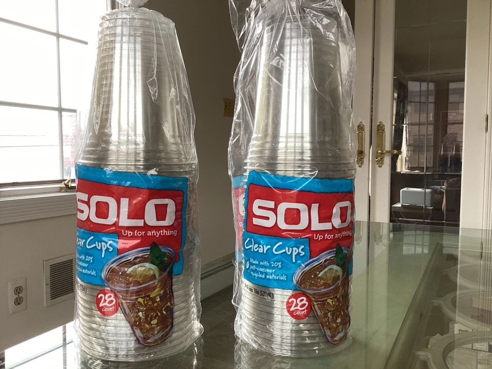 Chinet SOLO 420 Piezas Platos de Plástico Transparente Tazas Utencil Acción de Gracias Fiesta de Navidad Foto 4 de 4