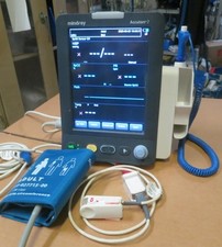 mindray Accutorr 7 Patent Monitor MASIMO spo2 nibp sao2 printer recorder temp