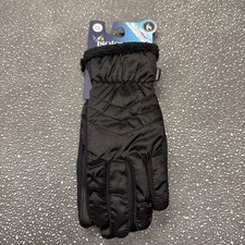 New Isotoner Smartouch Black Comfortable Womens Gloves Size Small Medium