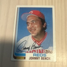 Topps 1982 Johnny Bench #400 Cincinnati Reds Baseball Trading Card
