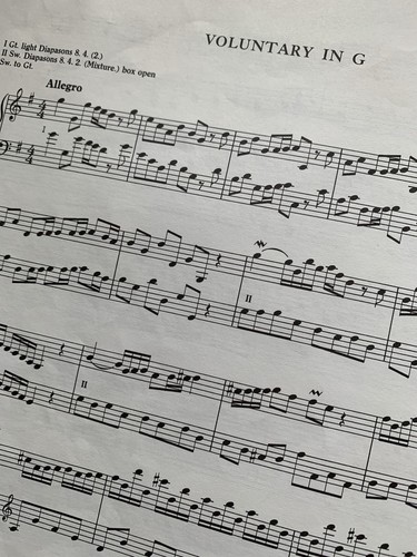 OLD ENGLISH ORGAN MUSIC FOR MANUALS Only Book 1 C H Trevor Church Voluntaries - Picture 5 of 8
