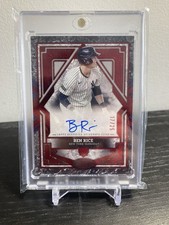 2025 Topps Tier One Ben Rice Rookie RC Auto /25 Red Foil Variation Yankees BA-BR