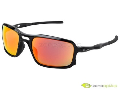 Oakley Triggerman Sunglasses OO9266-03 Polished Black/Ruby Iridium