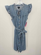 Pre-Owned J Crew Blue Size 0 Short Short Sleeve Dress