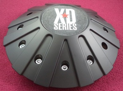 XD Series by KMC Wheels Flat Black Custom Wheel Center Cap # 846L215B (1)