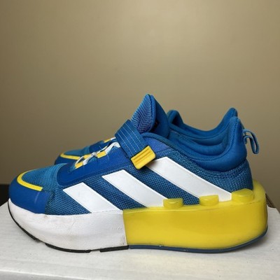 adidas Tech Runner x LEGO Low White Shock Blue LEGO Block Heel - Size 6 |  eBay