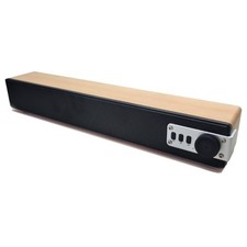 Retro Wood Bluetooth Speaker with White Noise, 10W RMS Stereo Sound Light Oak