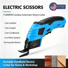 11000RPM Electric Scissors Cordless Cutter, Leather Carpet Cardboard Shears Tool