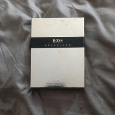 Image of Hugo Boss Boss selection A5 notepad in box Leather