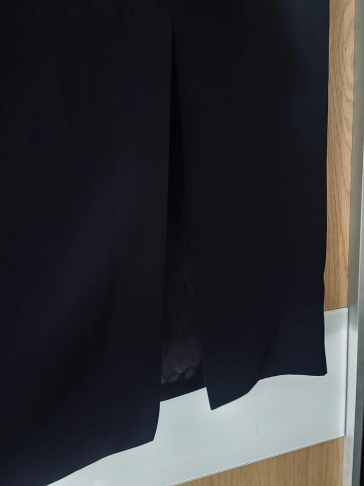 WINDSMOOR BNWT size 16 black long lined maxi side slit skirt winter capsule new - Image 2 of 4