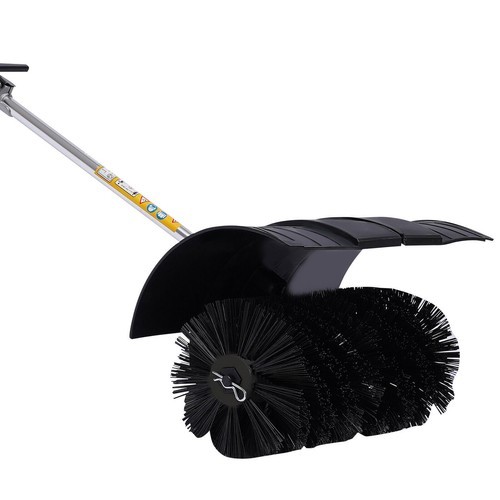 Gas Power Handheld Sweeper Broom Driveway Turf Artificial Grass Snow Clean 52CC