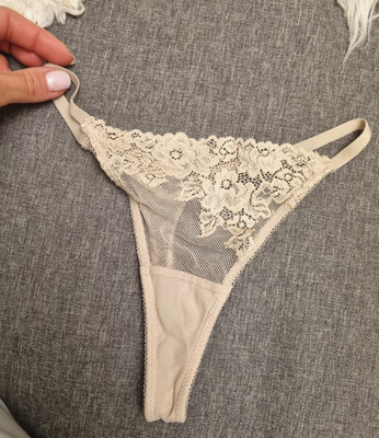 String tong tanga XS 34 spitze rosa h&m