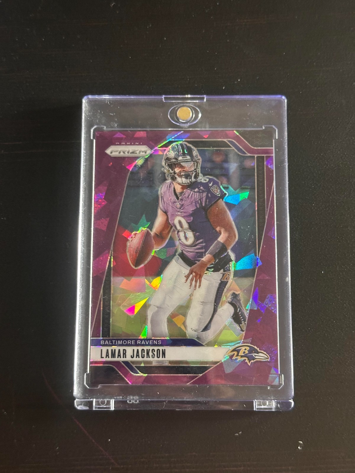 2024 Panini Prizm - Lamar Jackson #19 Purple Ice Prizm /225