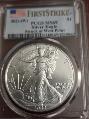 2022-(W) American Silver Eagle MS-69 PCGS (FirstStrike) WP MINT
