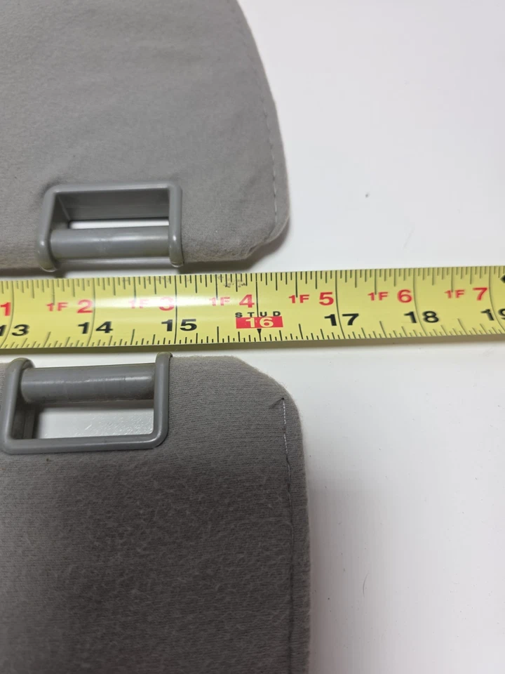 1986-1997 Nissan Hardbody D21 Pickup Driver LH Passenger RH Sun Visor Grey OEM - Image 3 of 4
