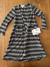 LuLaRoe Girls Long Duster Cardigan Sz 4T Lightweight Sweater Layering Sariah NWT