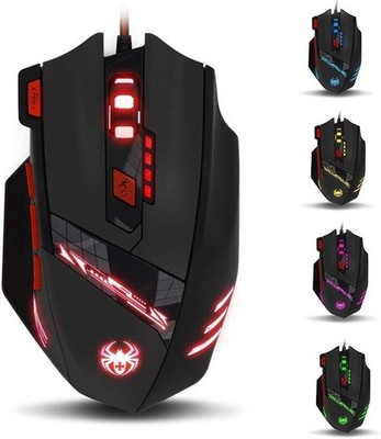 Zelotes T90 Gaming Mouse 9200 DPI 8 Buttons, Multi-Mode LED, USB Gaming Mouse...