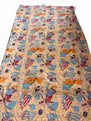Disney Bettlaken Mickey Minnie Goofy Pluto Bettwäsche spannbettlaken vintage 90