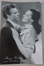 Foto Autogrammkarte Margot Hielscher und Karlheinz B&ouml;hm um 1953 (114471)