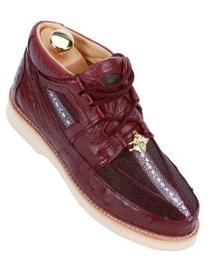 burgundy casual shoes
