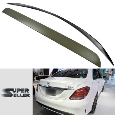 COMBO Paint Fit For BENZ W205 Sedan A-Style Rear Trunk + Roof Spoiler ...
