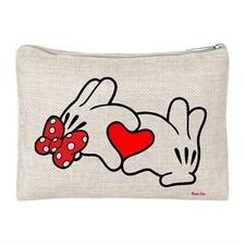 pochette bustina porta oggetti disegno cuore mani innamorati festa amore donna