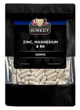Zinc/magnesium/B6, 500mg,No Fillers Or Binders,120Caps,Muscle,Energy,sleep