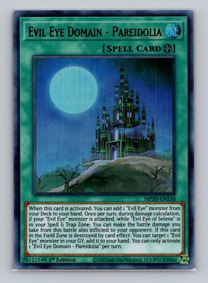 Evil Eye Domain - Pareidolia MP20-EN238 Ultra Rare Yugioh | eBay